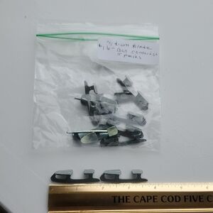 Set of 5 Vintage Metal Ice Skate Blades – Medium Miniature Blades – Doll / Craft